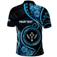 Personalised Kosrae Constitution Day Polo Shirt Ocean Floral Pattern LT05 - Polynesian Pride