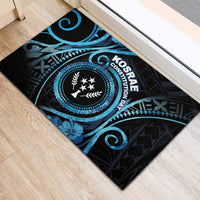 Kosrae Constitution Day Rubber Doormat Ocean Floral Pattern LT05 - Polynesian Pride