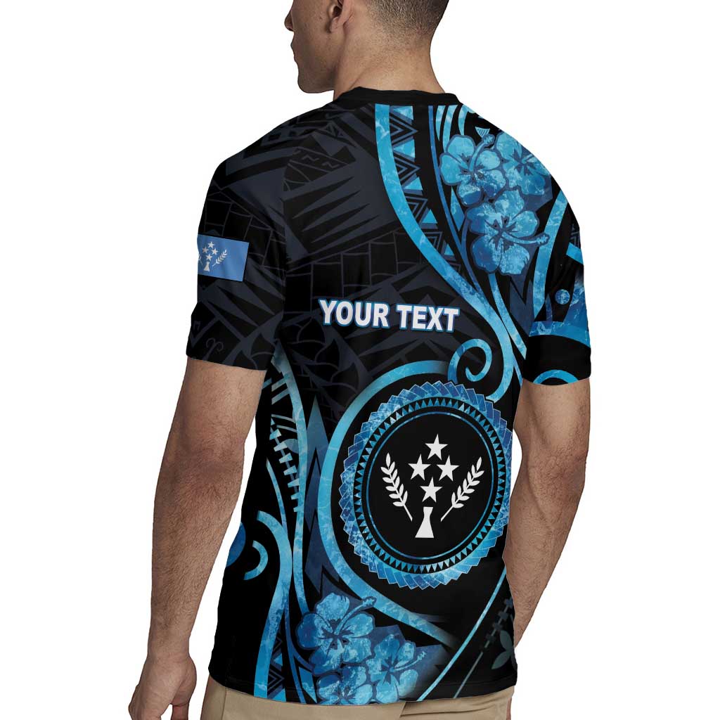 Personalised Kosrae Constitution Day Rugby Jersey Ocean Floral Pattern LT05 - Polynesian Pride