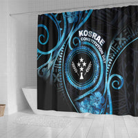 Kosrae Constitution Day Shower Curtain Ocean Floral Pattern LT05 - Polynesian Pride