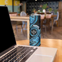 Personalised Kosrae Constitution Day Skinny Tumbler Ocean Floral Pattern LT05 - Polynesian Pride