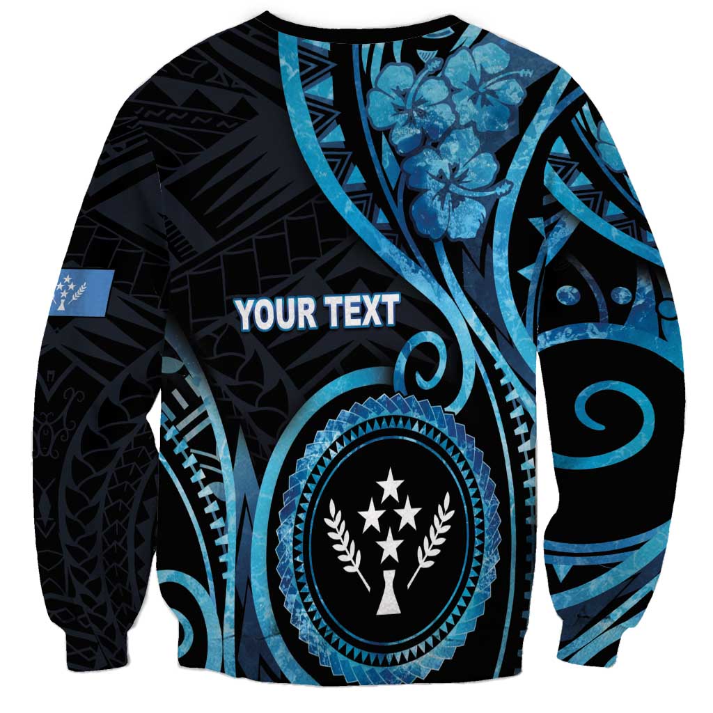 Personalised Kosrae Constitution Day Sweatshirt Ocean Floral Pattern LT05 - Polynesian Pride