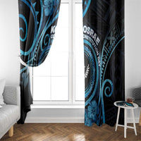 Kosrae Constitution Day Window Curtain Ocean Floral Pattern LT05 - Polynesian Pride