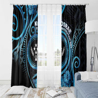 Kosrae Constitution Day Window Curtain Ocean Floral Pattern LT05 - Polynesian Pride