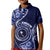 Personalised FSM Chuuk Kid Polo Shirt Ocean Floral Pattern