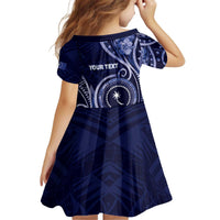 Personalised FSM Chuuk Kid Short Sleeve Dress Ocean Floral Pattern LT05 - Polynesian Pride