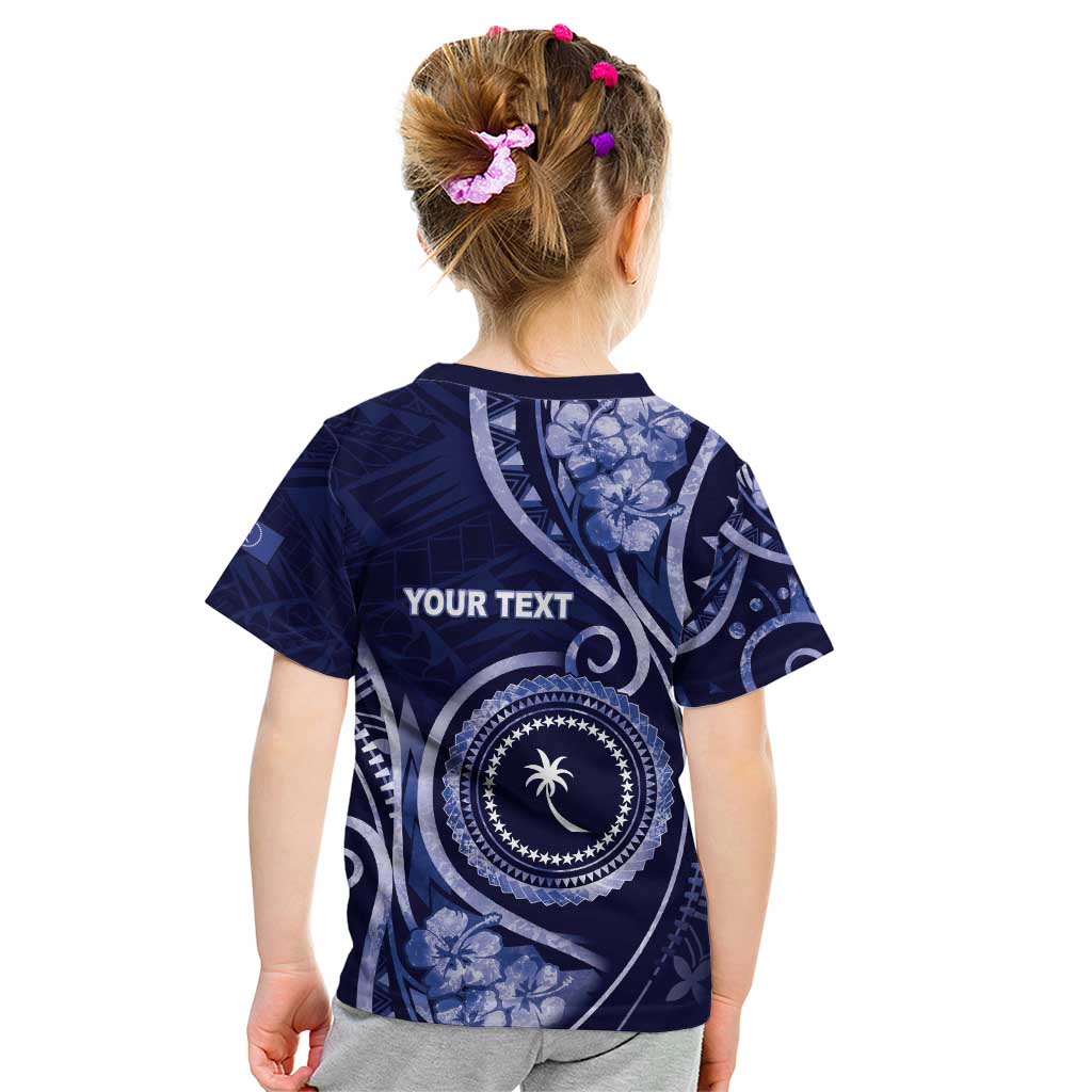 Personalised FSM Chuuk Kid T Shirt Ocean Floral Pattern LT05 - Polynesian Pride