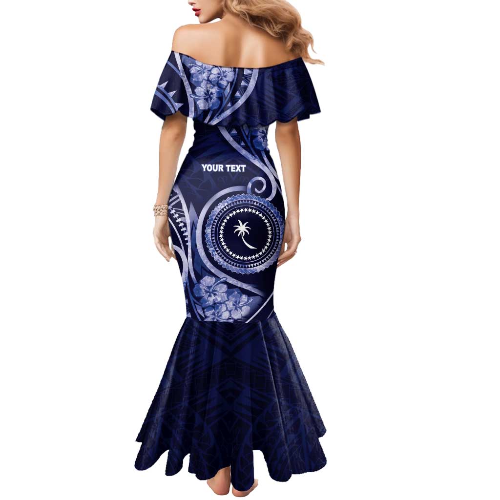 Personalised FSM Chuuk Mermaid Dress Ocean Floral Pattern LT05 - Polynesian Pride
