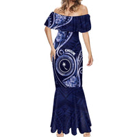 Personalised FSM Chuuk Mermaid Dress Ocean Floral Pattern LT05 - Polynesian Pride