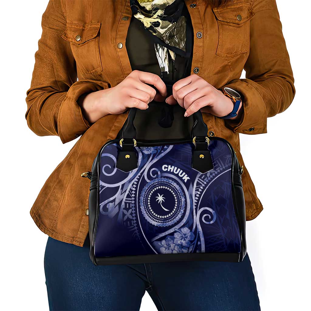 FSM Chuuk Shoulder Handbag Ocean Floral Pattern LT05 - Polynesian Pride
