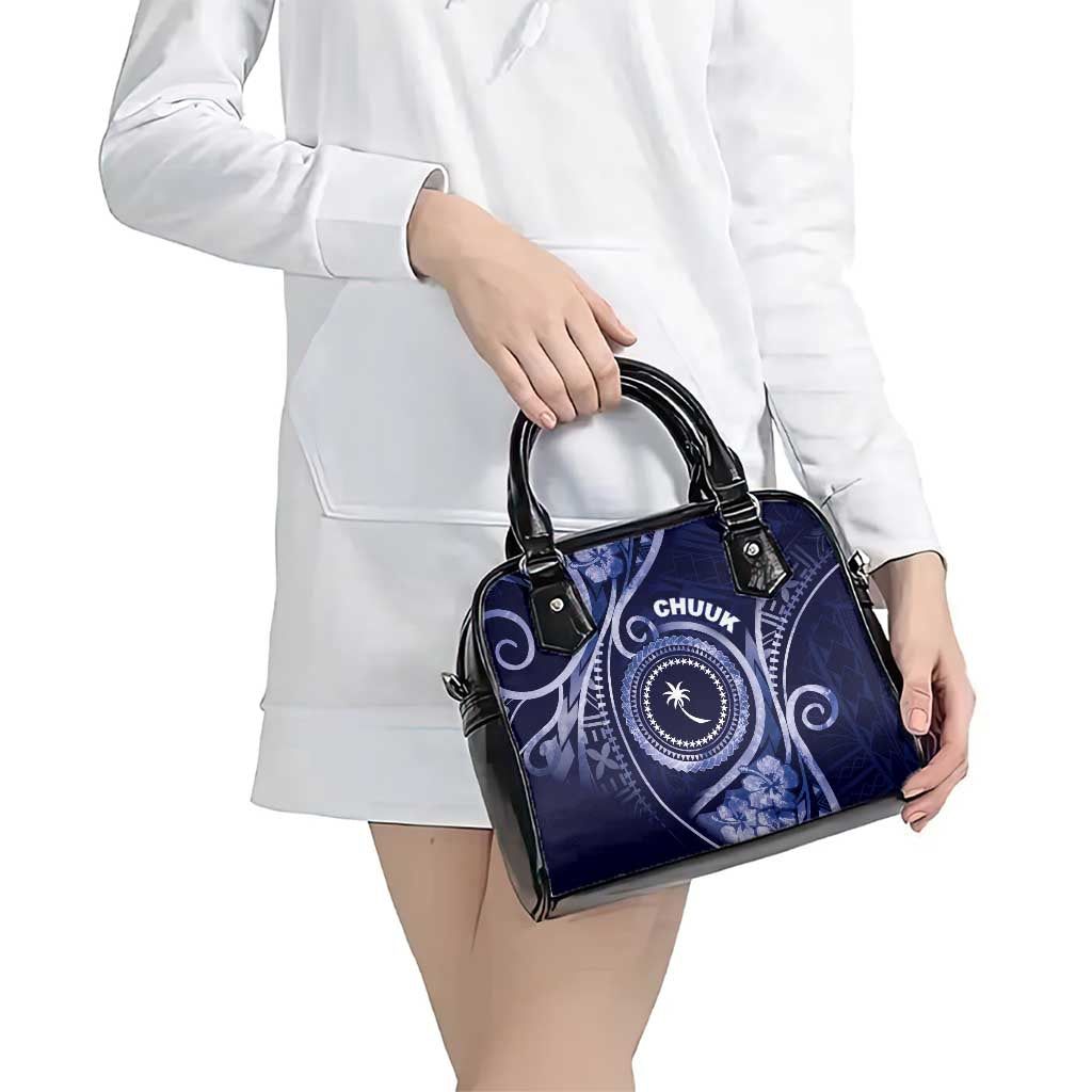 FSM Chuuk Shoulder Handbag Ocean Floral Pattern LT05 - Polynesian Pride