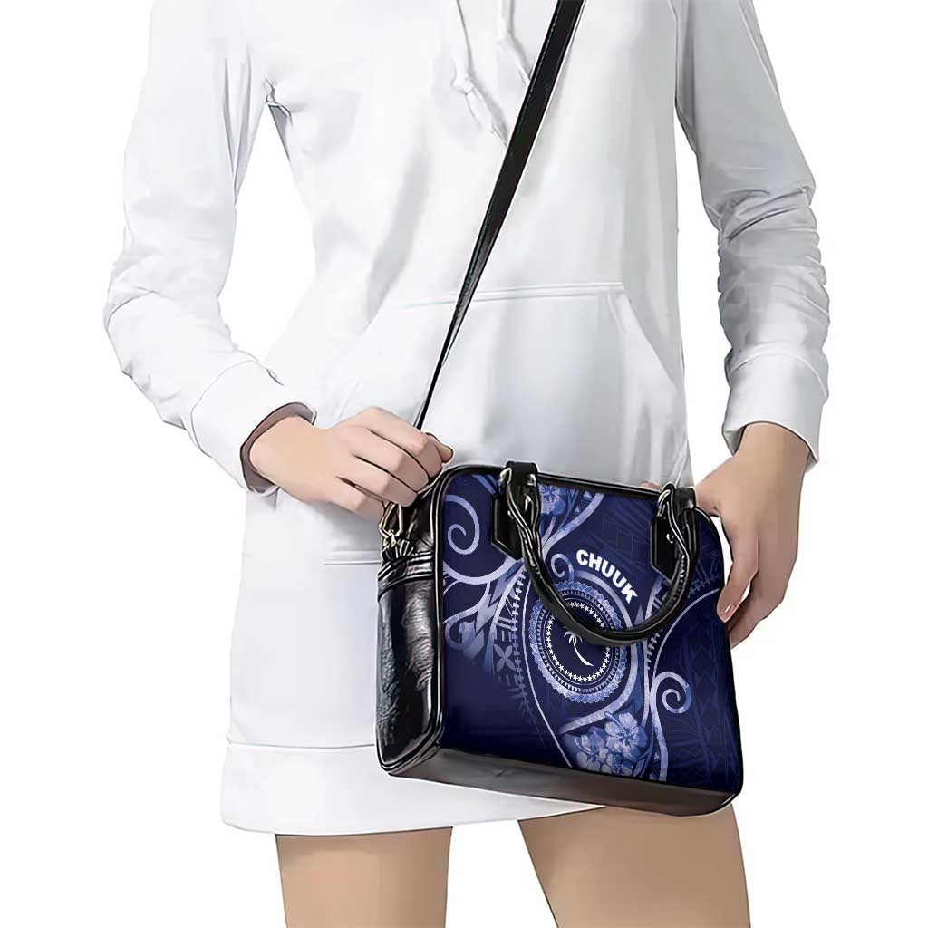 FSM Chuuk Shoulder Handbag Ocean Floral Pattern LT05 - Polynesian Pride