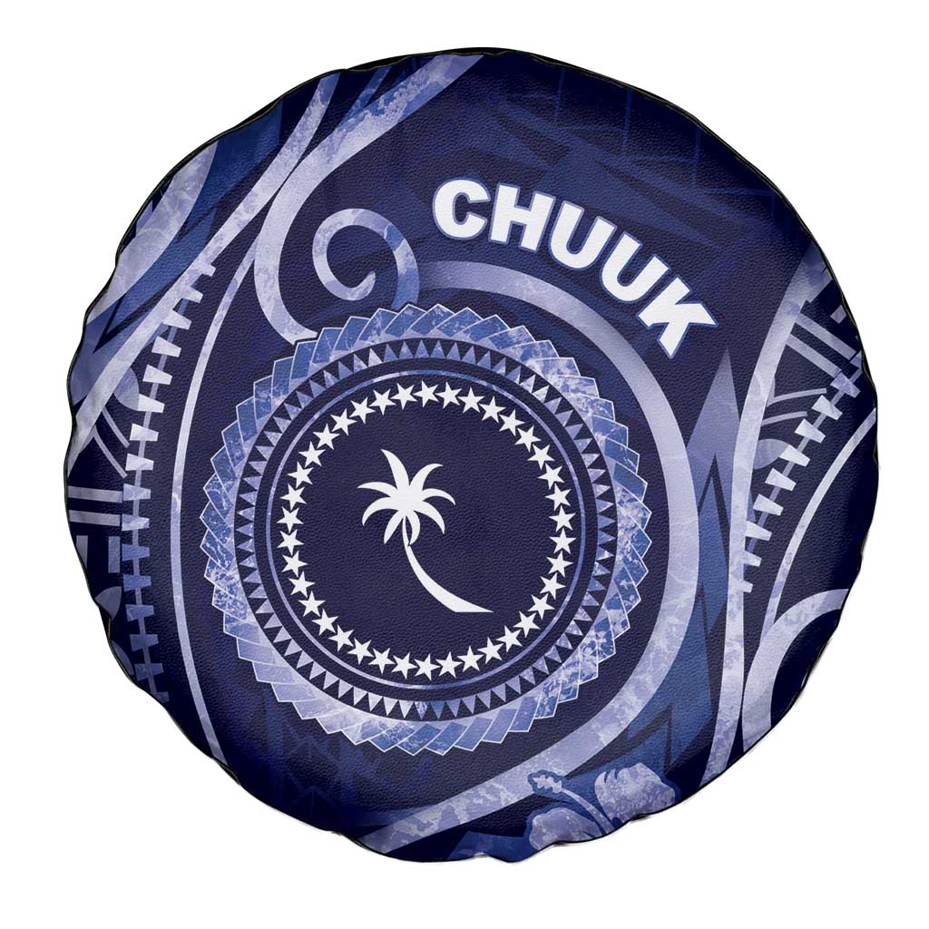 FSM Chuuk Spare Tire Cover Ocean Floral Pattern LT05 - Polynesian Pride