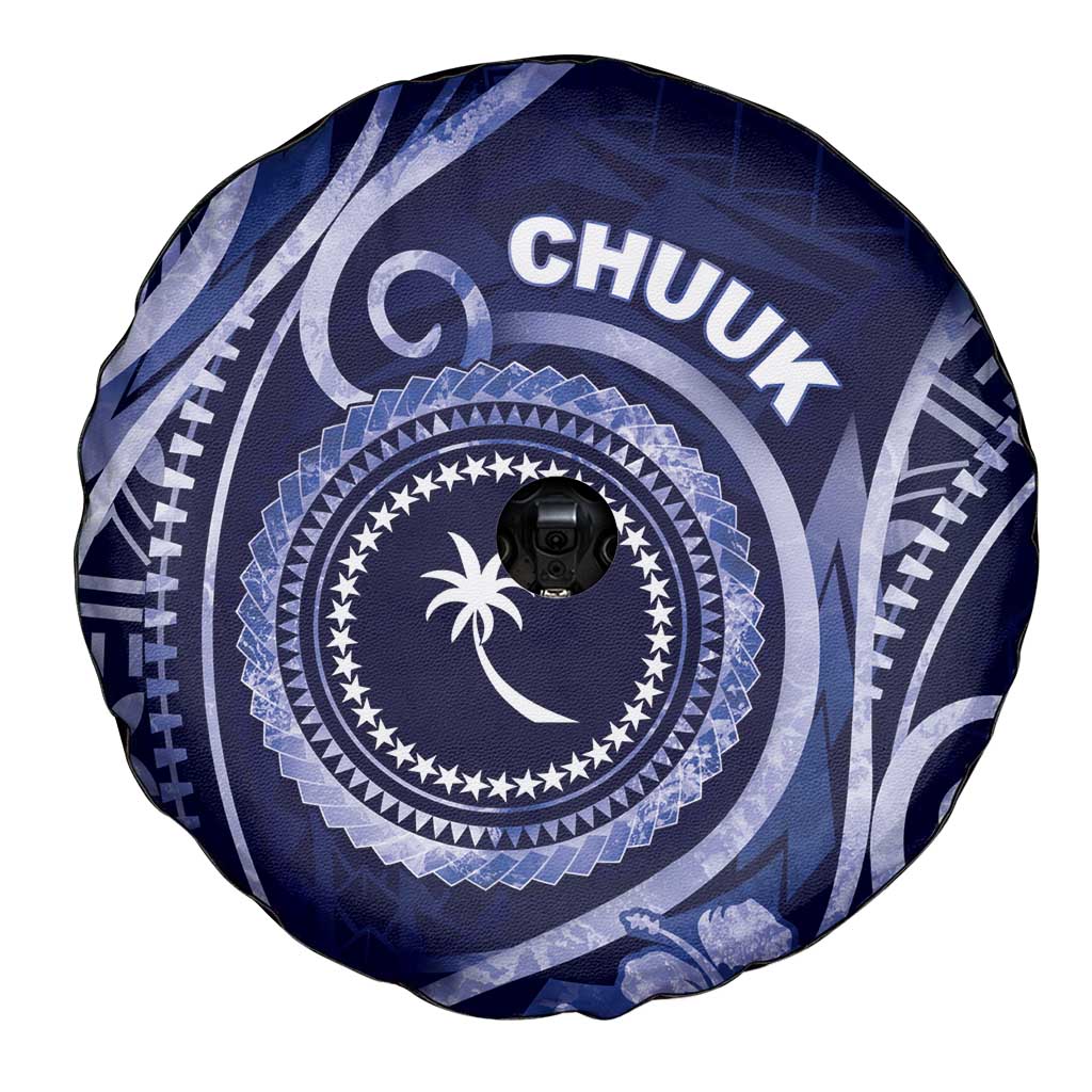 FSM Chuuk Spare Tire Cover Ocean Floral Pattern LT05 - Polynesian Pride