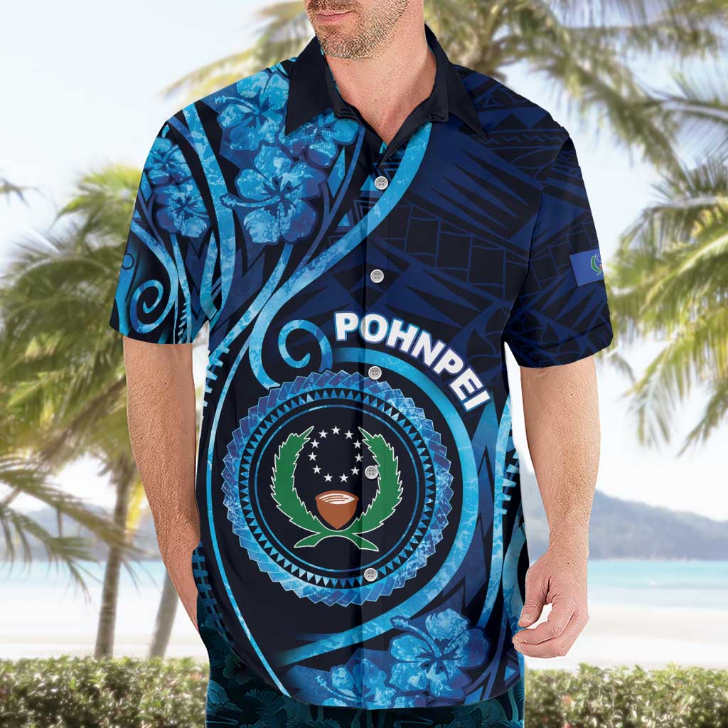 Personalised FSM Pohnpei Hawaiian Shirt Ocean Floral Pattern LT05 - Polynesian Pride