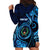 Personalised FSM Pohnpei Hoodie Dress Ocean Floral Pattern