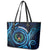 FSM Pohnpei Leather Tote Bag Ocean Floral Pattern