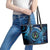 FSM Pohnpei Leather Tote Bag Ocean Floral Pattern