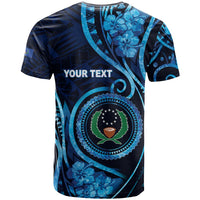 Personalised FSM Pohnpei T Shirt Ocean Floral Pattern LT05 - Polynesian Pride