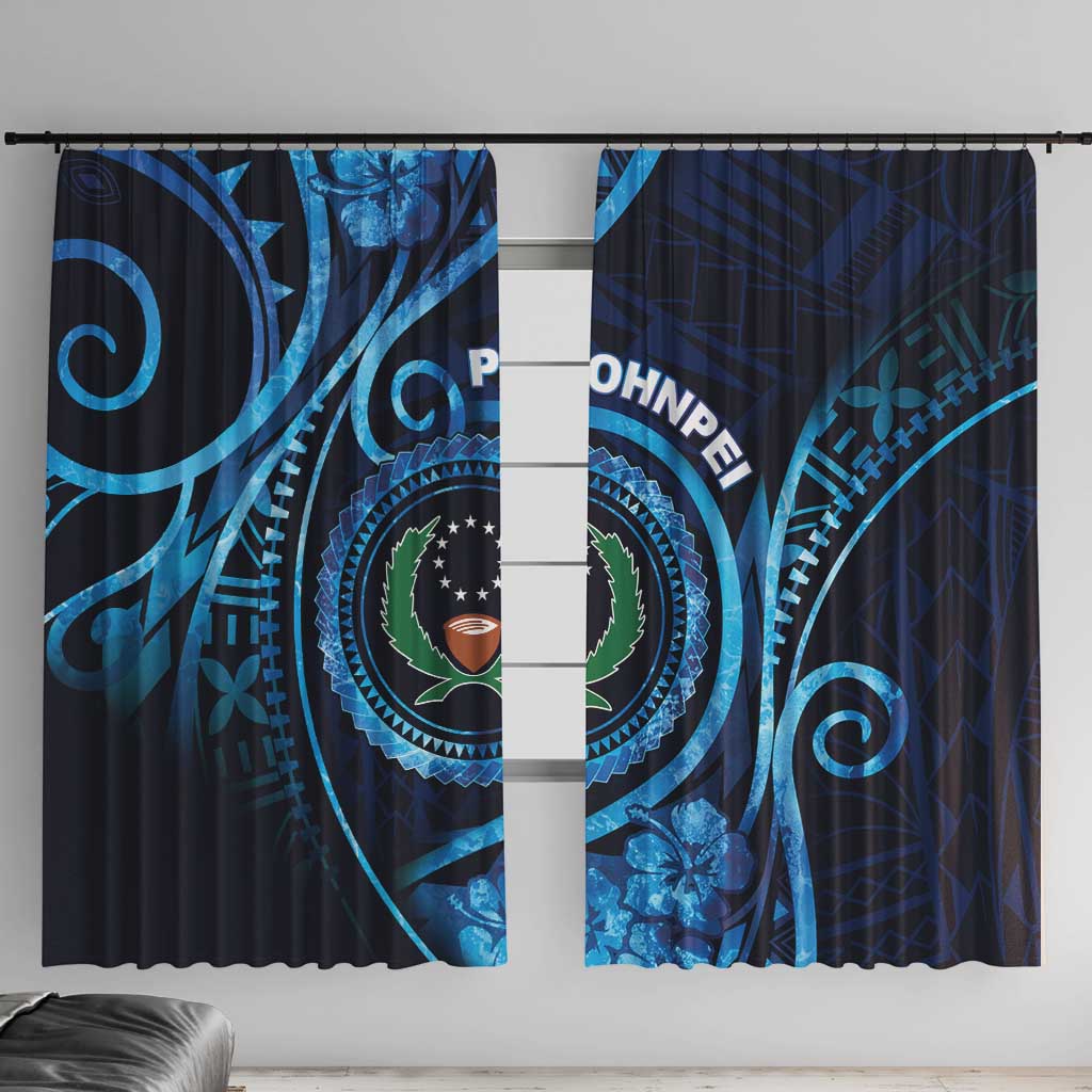 FSM Pohnpei Window Curtain Ocean Floral Pattern