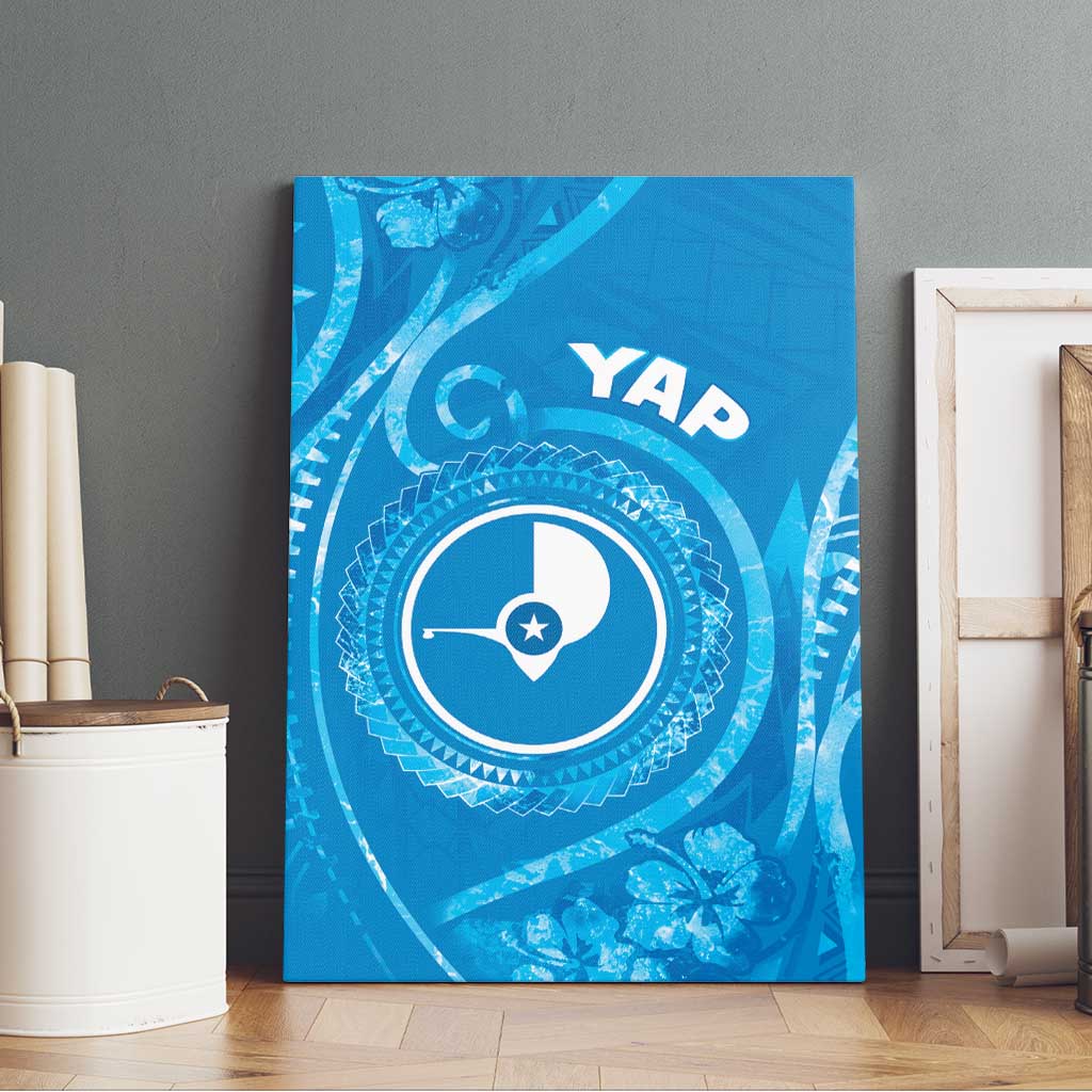 FSM Yap Canvas Wall Art Ocean Floral Pattern LT05 - Polynesian Pride