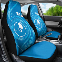 FSM Yap Car Seat Cover Ocean Floral Pattern LT05 - Polynesian Pride