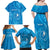 Personalised FSM Yap Family Matching Off Shoulder Maxi Dress and Hawaiian Shirt Ocean Floral Pattern