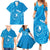 Personalised FSM Yap Family Matching Summer Maxi Dress and Hawaiian Shirt Ocean Floral Pattern