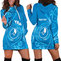 Personalised FSM Yap Hoodie Dress Ocean Floral Pattern LT05 - Polynesian Pride