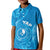 Personalised FSM Yap Kid Polo Shirt Ocean Floral Pattern