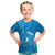 Personalised FSM Yap Kid T Shirt Ocean Floral Pattern