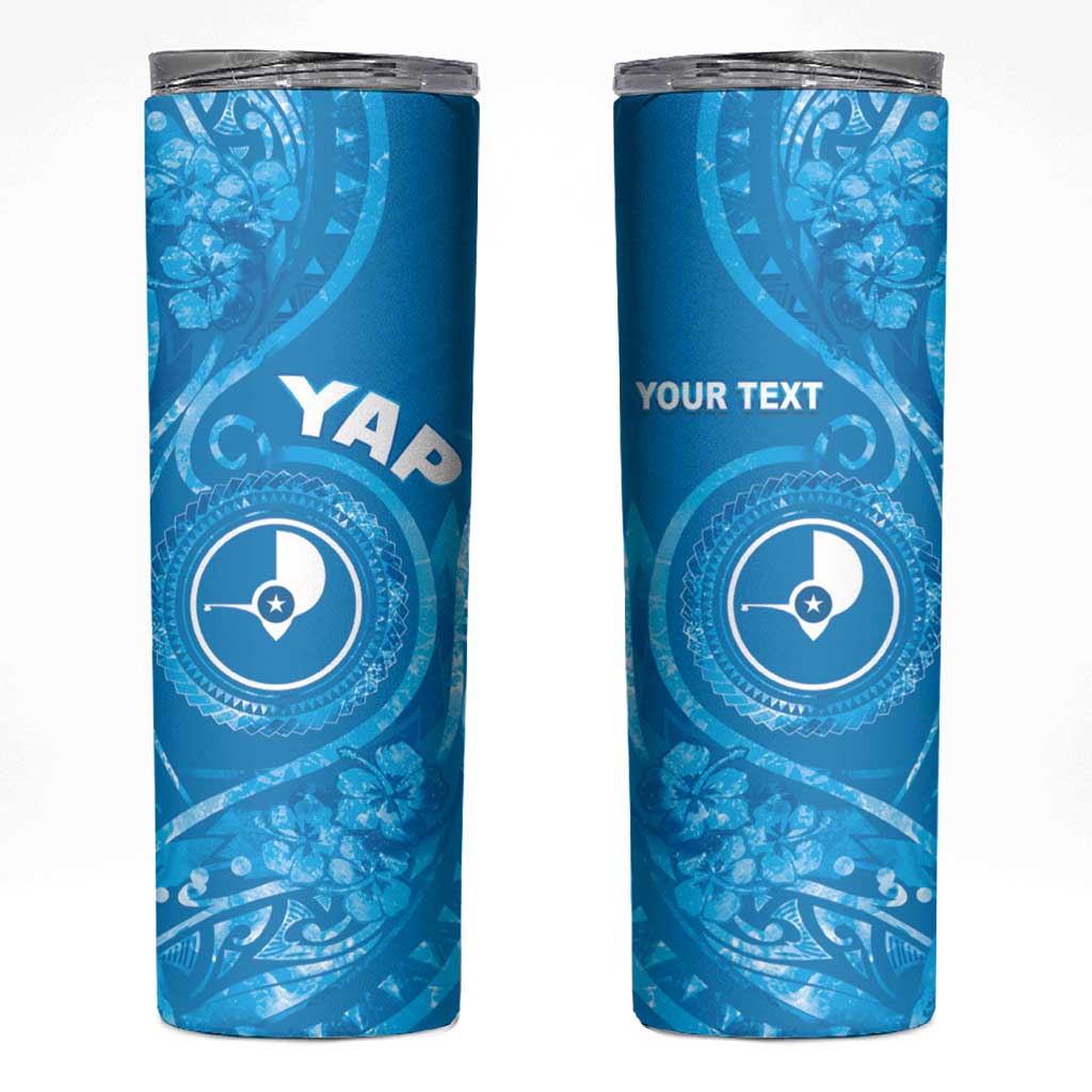 Personalised FSM Yap Skinny Tumbler Ocean Floral Pattern