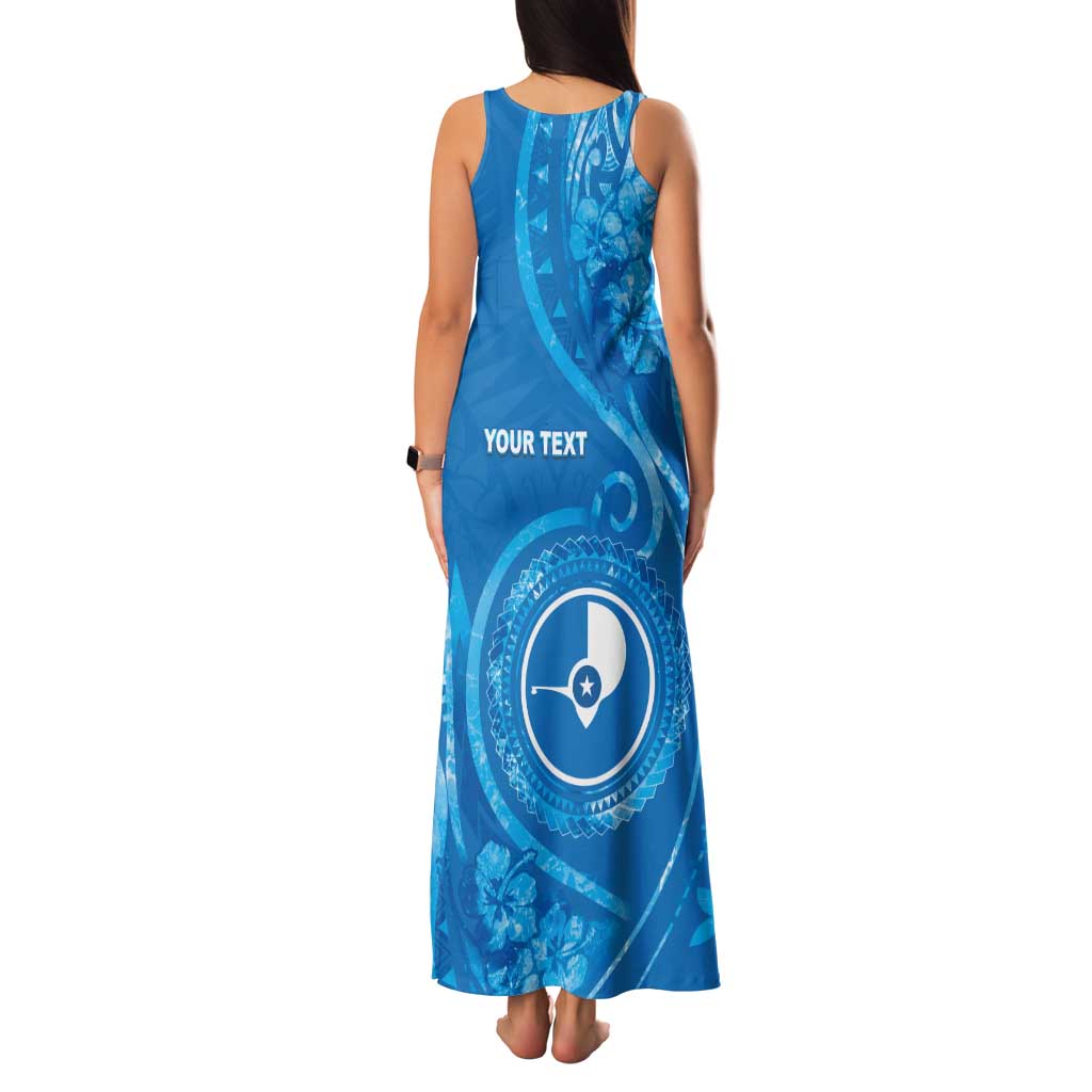 Personalised FSM Yap Tank Maxi Dress Ocean Floral Pattern LT05 - Polynesian Pride