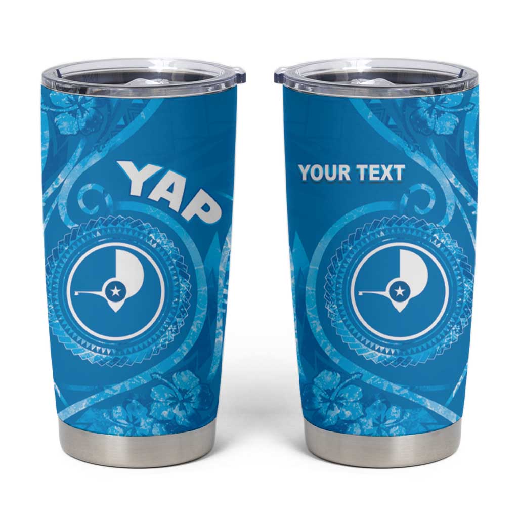 Personalised FSM Yap Tumbler Cup Ocean Floral Pattern