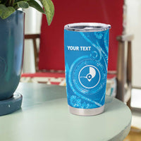 Personalised FSM Yap Tumbler Cup Ocean Floral Pattern LT05 - Polynesian Pride