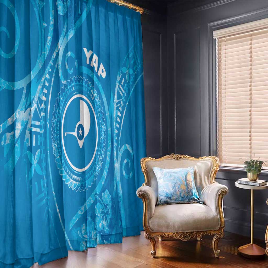 FSM Yap Window Curtain Ocean Floral Pattern LT05 - Polynesian Pride