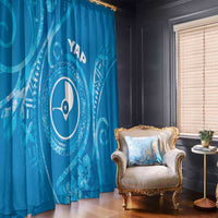 FSM Yap Window Curtain Ocean Floral Pattern LT05 - Polynesian Pride