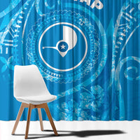 FSM Yap Window Curtain Ocean Floral Pattern LT05 - Polynesian Pride