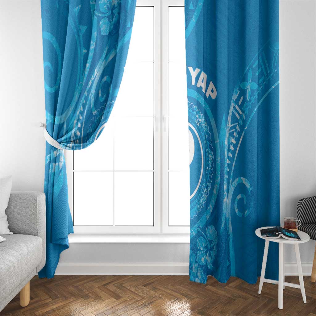FSM Yap Window Curtain Ocean Floral Pattern LT05 - Polynesian Pride