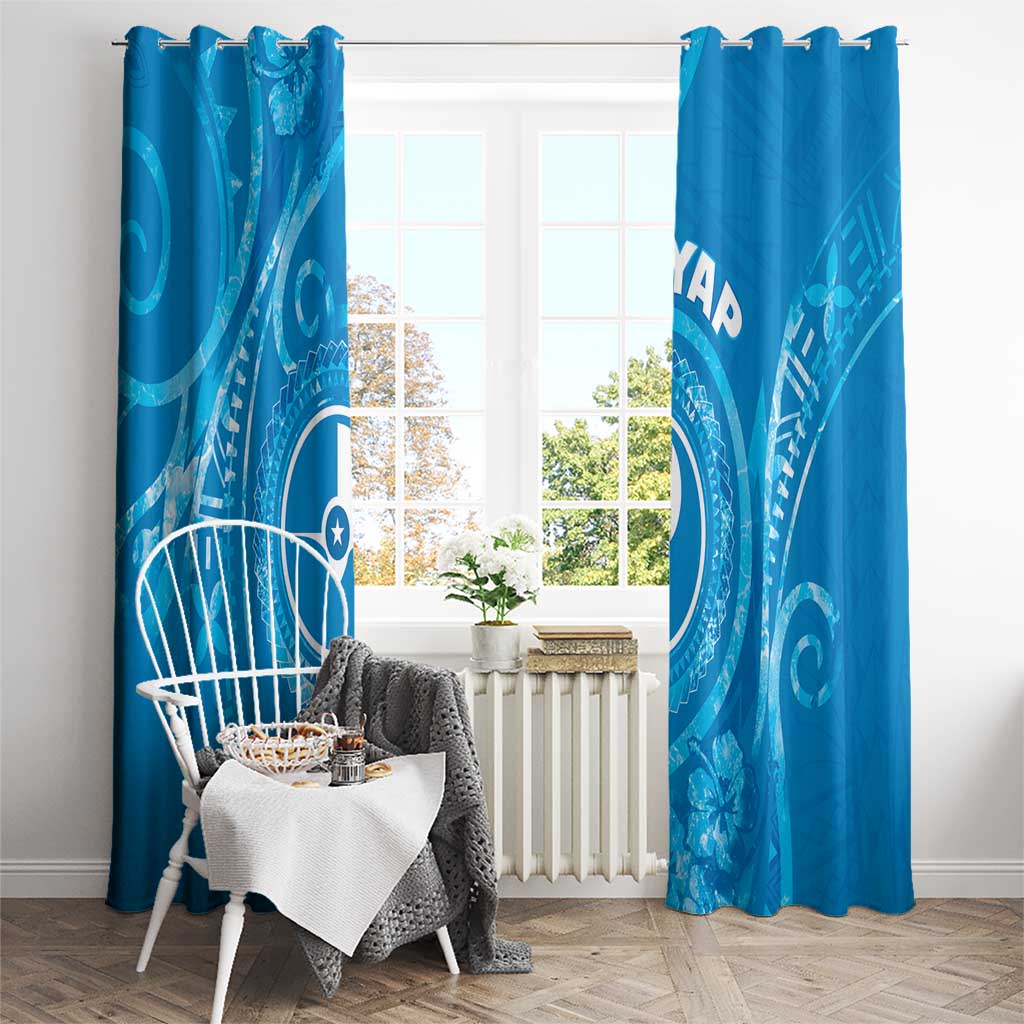 FSM Yap Window Curtain Ocean Floral Pattern LT05 - Polynesian Pride