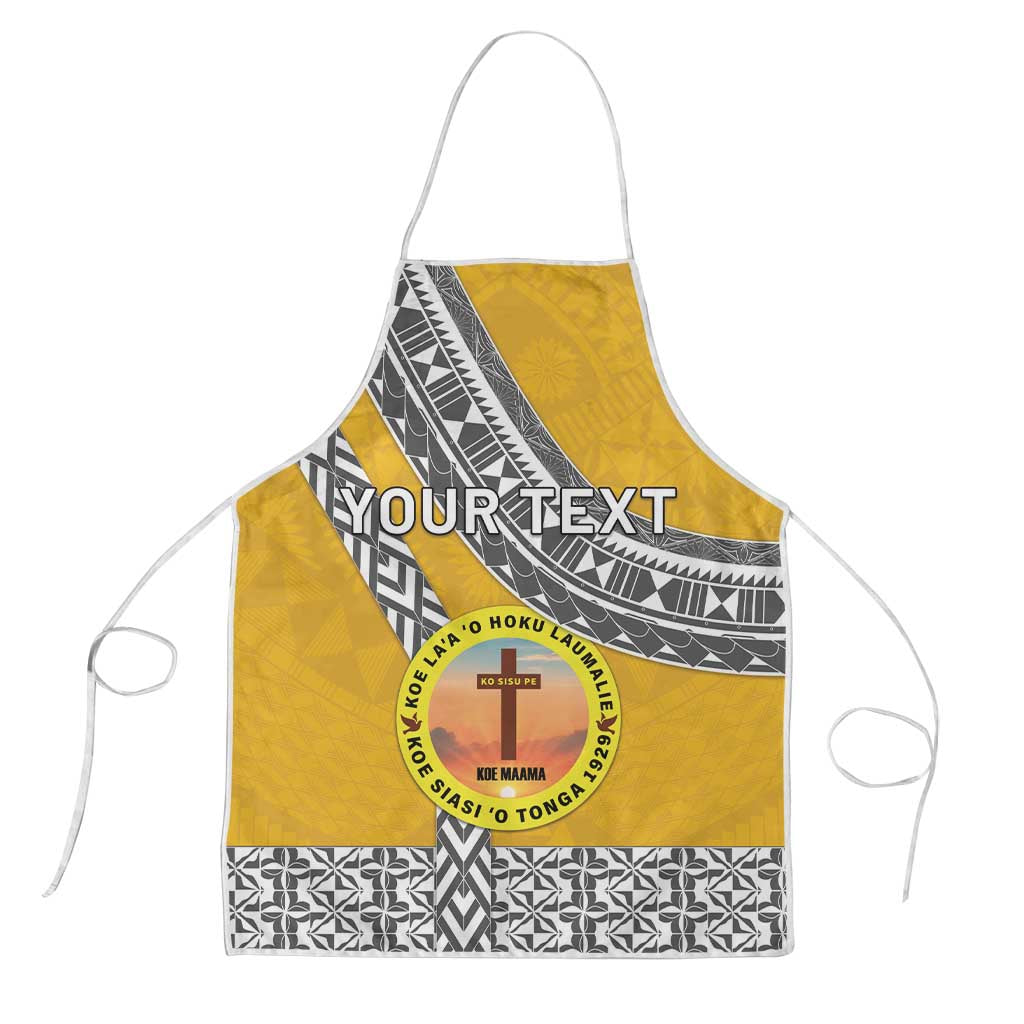 Personalised Anastasis College Apron Tonga Unique Style LT05 Yellow - Polynesian Pride
