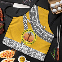 Personalised Anastasis College Apron Tonga Unique Style LT05 Yellow - Polynesian Pride