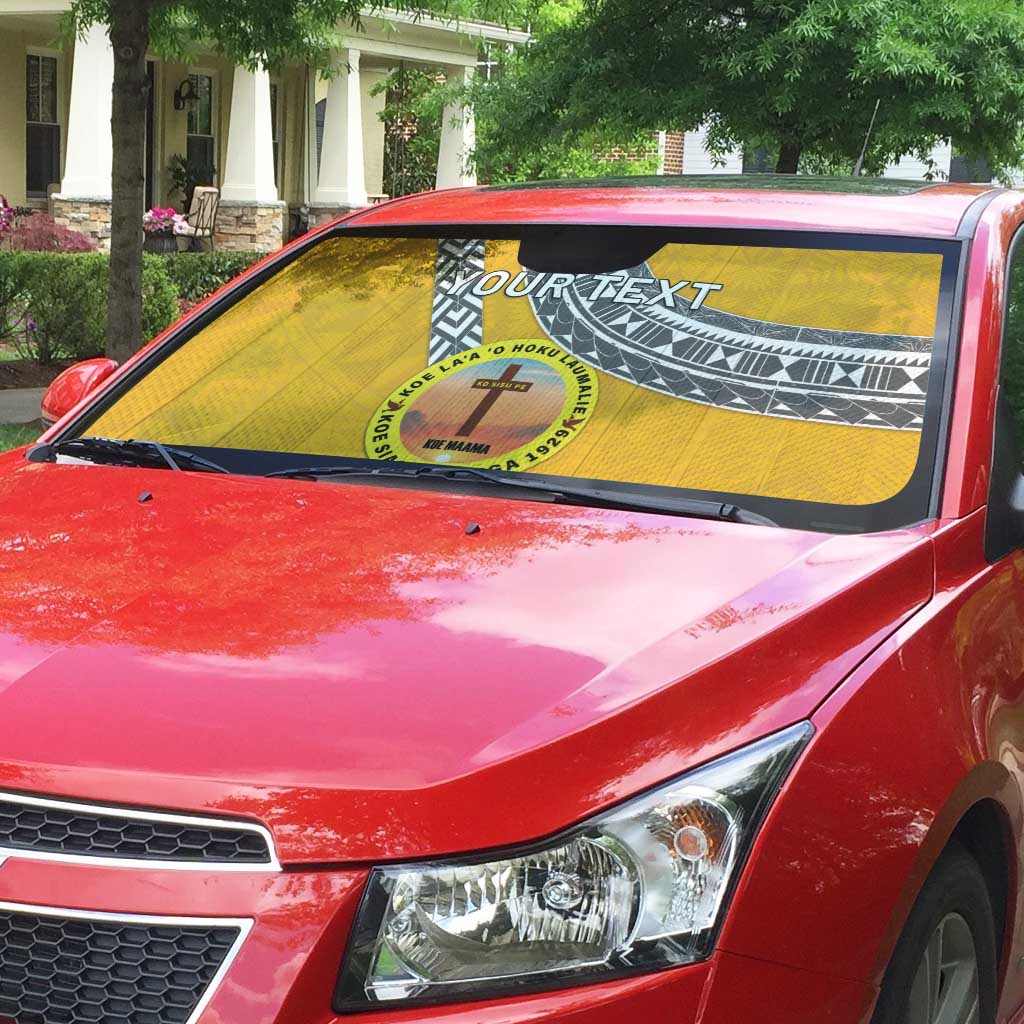 Personalised Anastasis College Auto Sun Shade Tonga Unique Style LT05 - Polynesian Pride