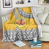 Personalised Anastasis College Blanket Tonga Unique Style LT05 Yellow - Polynesian Pride