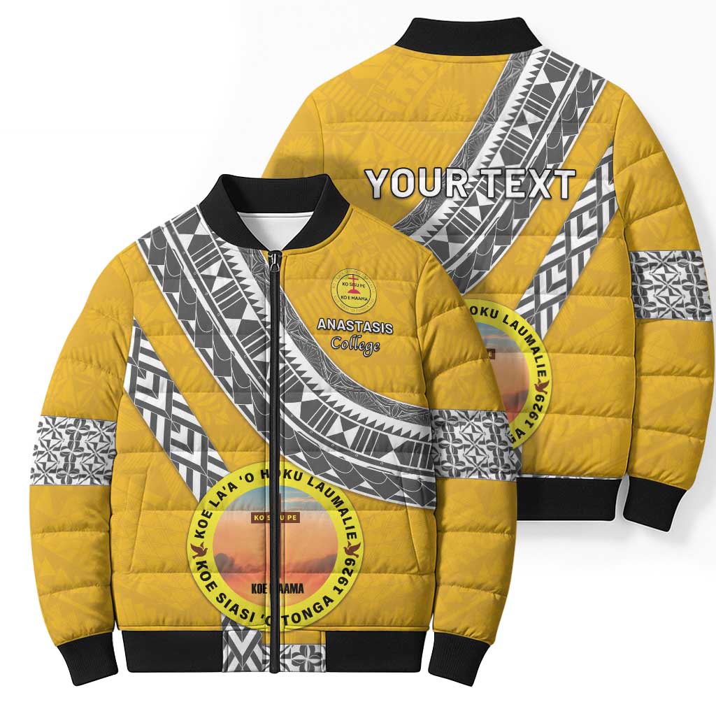 Personalised Anastasis College Bomber Puffer Jacket Tonga Unique Style LT05 - Polynesian Pride