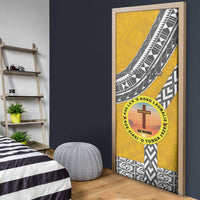 Personalised Anastasis College Door Cover Tonga Unique Style LT05 - Polynesian Pride