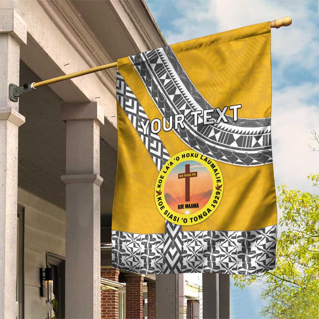 Personalised Anastasis College Garden Flag Tonga Unique Style LT05 House Flag Yellow - Polynesian Pride