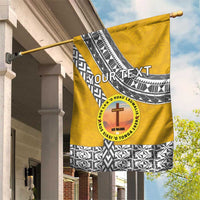 Personalised Anastasis College Garden Flag Tonga Unique Style LT05 House Flag Yellow - Polynesian Pride