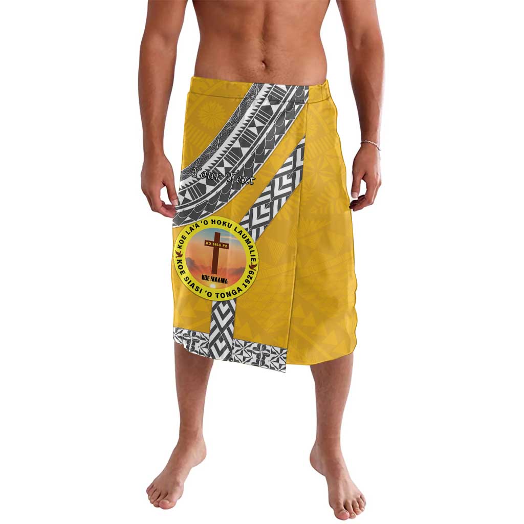 Personalised Anastasis College Lavalava Tonga Unique Style LT05 Yellow - Polynesian Pride