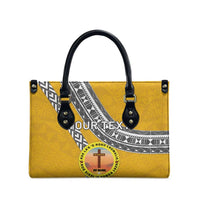 Personalised Anastasis College Leather Bag Tonga Unique Style LT05 - Polynesian Pride
